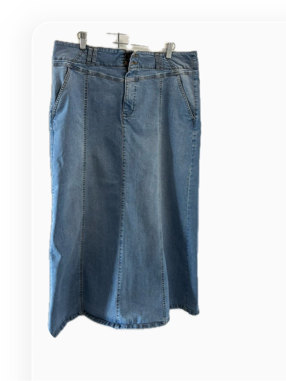 Classic Blue Denim Skirt